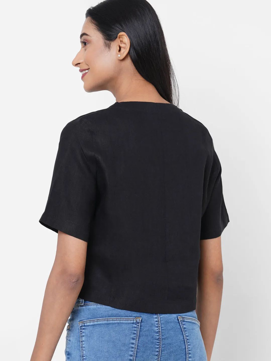 Women Cottonworld Tops & Shirts | Tops & Shirts^Women's Linen Regular Fit Blouse