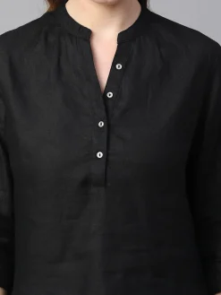 Women Cottonworld Tops & Shirts | Tops & Shirts^Women's Linen Regular Fit Blouse