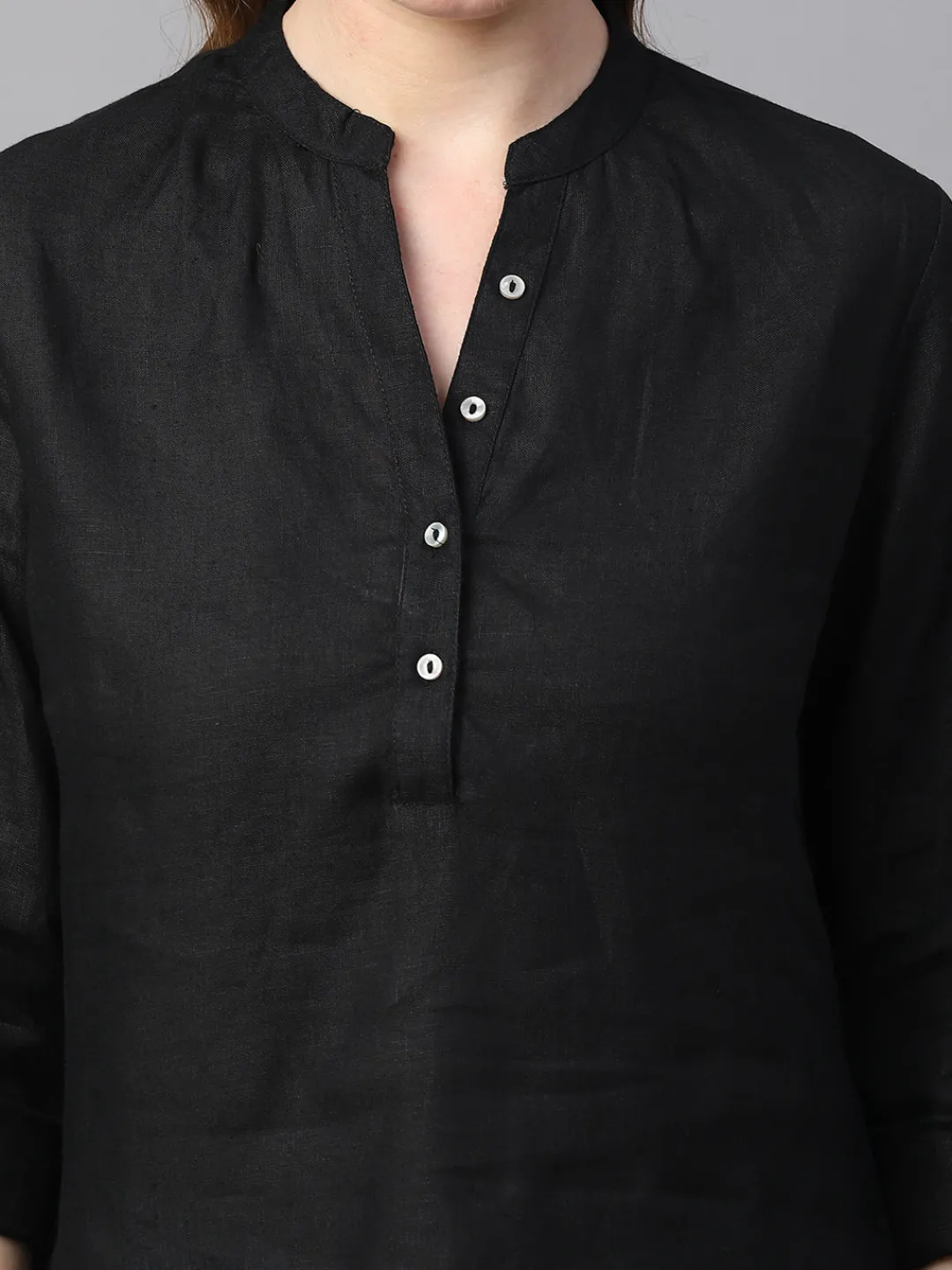 Women Cottonworld Tops & Shirts | Tops & Shirts^Women's Linen Regular Fit Blouse