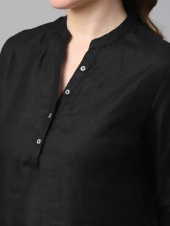 Women Cottonworld Tops & Shirts | Tops & Shirts^Women's Linen Regular Fit Blouse