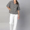 Women Cottonworld Tops & Shirts | Tops & Shirts^Women's Linen Viscose Boxy Fit Blouse