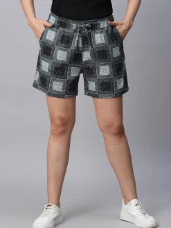 Women Cottonworld Shorts | Shorts^Women's Linen Viscose Regular Fit Shorts