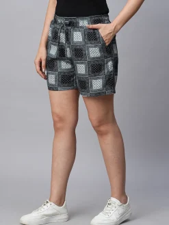 Women Cottonworld Shorts | Shorts^Women's Linen Viscose Regular Fit Shorts