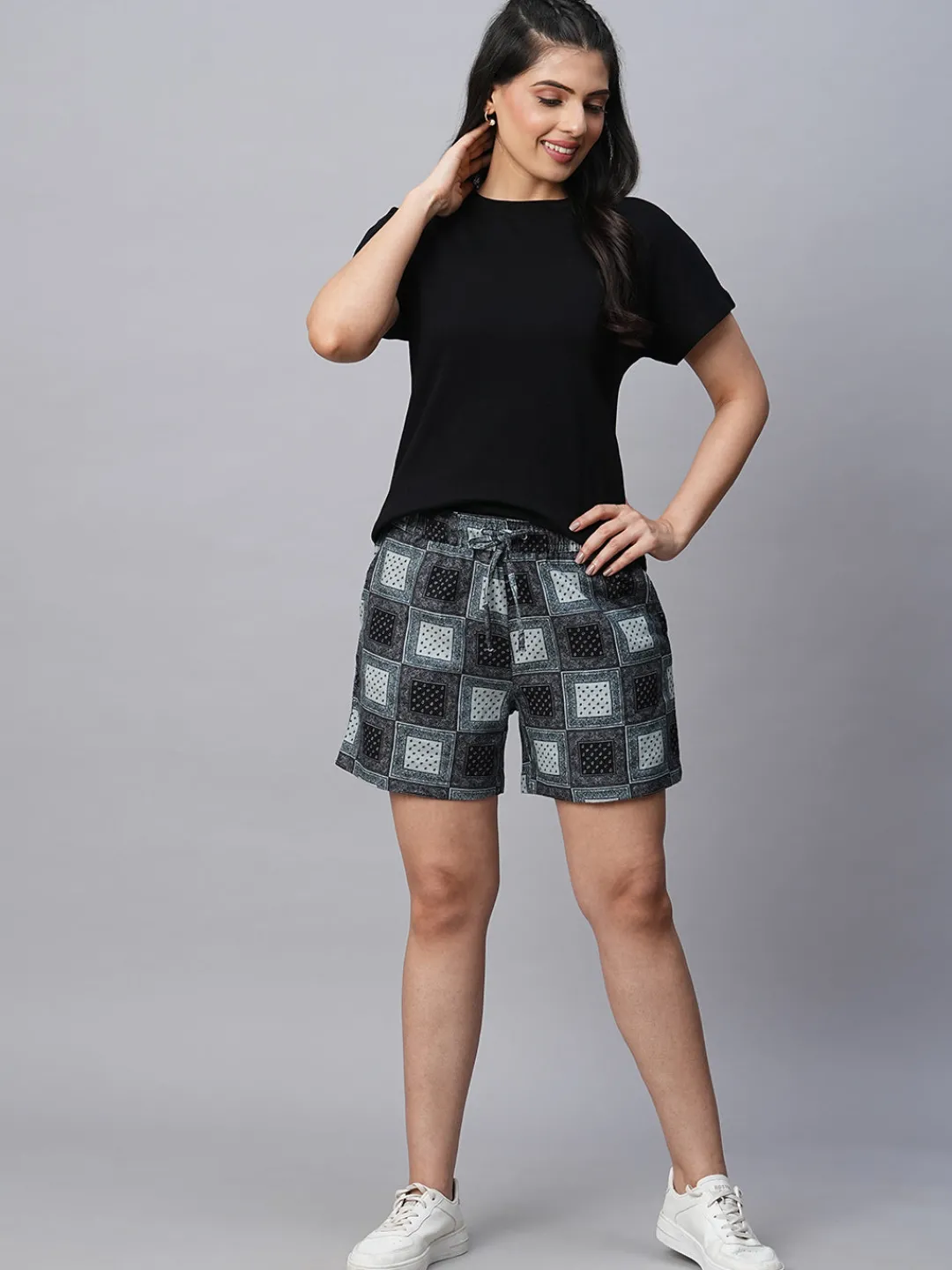 Women Cottonworld Shorts | Shorts^Women's Linen Viscose Regular Fit Shorts