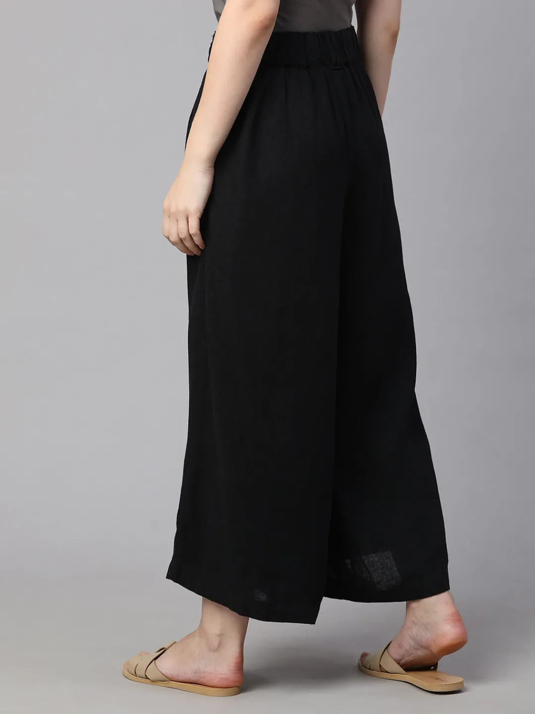 Women Cottonworld Culottes^Women's Linen Viscose Regular Fit Culotte