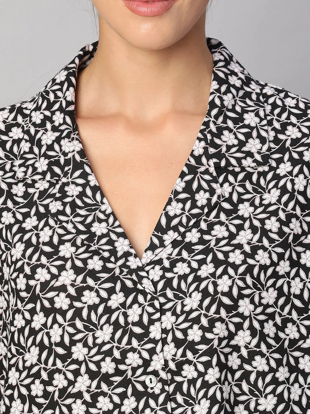 Women Cottonworld Tops & Shirts | Tops & Shirts^Women's Linen Viscose Boxy Fit Blouse