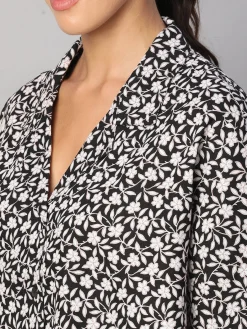 Women Cottonworld Tops & Shirts | Tops & Shirts^Women's Linen Viscose Boxy Fit Blouse