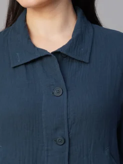 Women Cottonworld Jackets^Women's 100% Cotton Boxy Fit Jacket