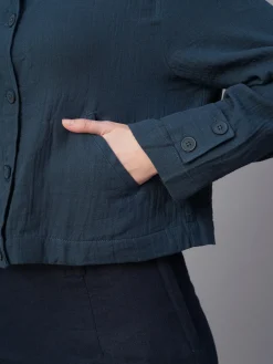 Women Cottonworld Jackets^Women's 100% Cotton Boxy Fit Jacket