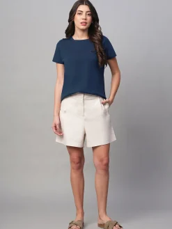 Women Cottonworld Round Neck | Regular Fit^Women's 100% Cotton Regular Fit Tshirt