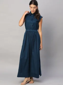 Women Cottonworld Dresses^Women's 100% Cotton Regular Fit Dress