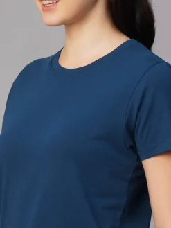 Women Cottonworld Round Neck | Regular Fit^Women's 100% Cotton Regular Fit Tshirt