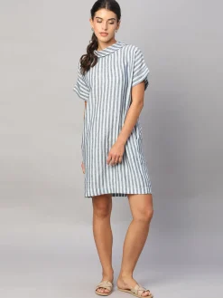 Women Cottonworld Dresses | Dresses^Women's 100% Linen Regular Fit Dress