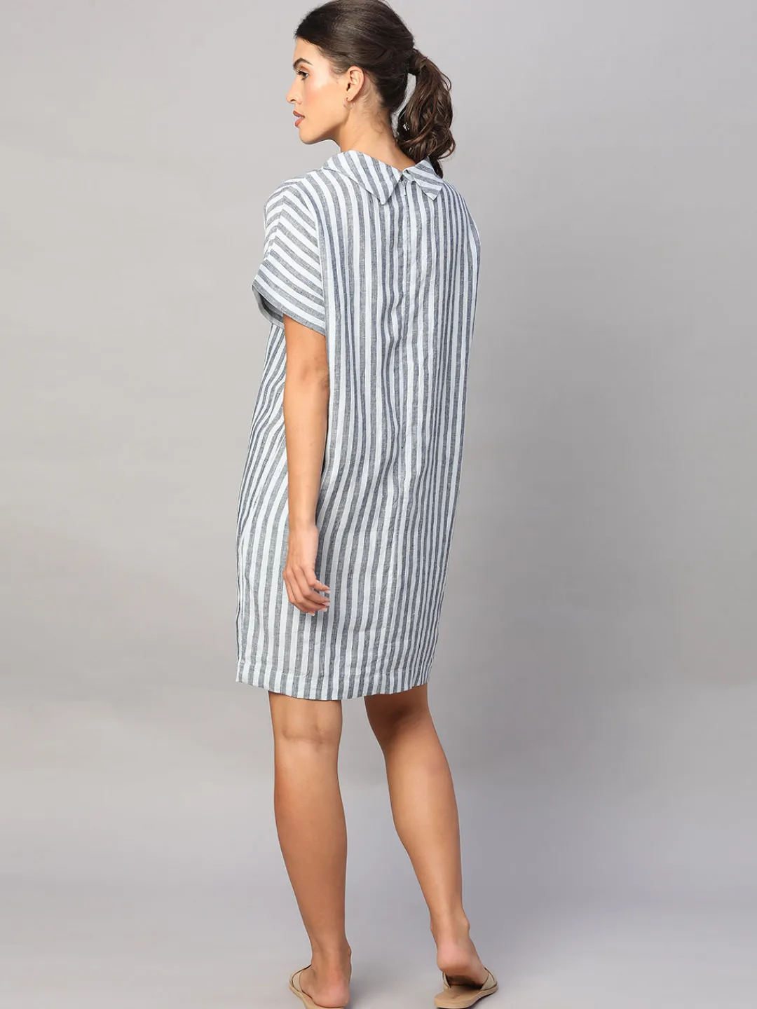 Women Cottonworld Dresses | Dresses^Women's 100% Linen Regular Fit Dress