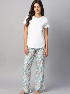 Women Cottonworld Loungewear^Women's 100% Viscose Regular Fit Pyjama