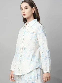 Women Cottonworld Womens Co-Ord Sets^Women's Cotton Boxy Fit Blouse