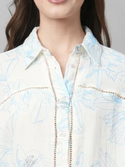 Women Cottonworld Womens Co-Ord Sets^Women's Cotton Boxy Fit Blouse