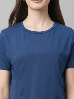 Women Cottonworld Round Neck | Regular Fit^Women's Cotton Elastane Regular Fit Tshirt