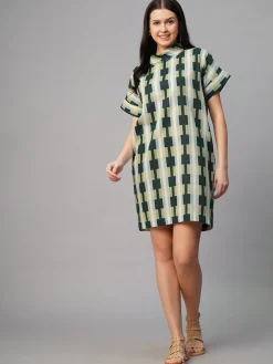 Women Cottonworld Dresses^Women's Cotton Flax Regular Fit Dress