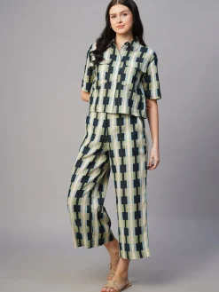 Women Cottonworld Culottes^Women's Cotton Flax Regular Fit Culotte