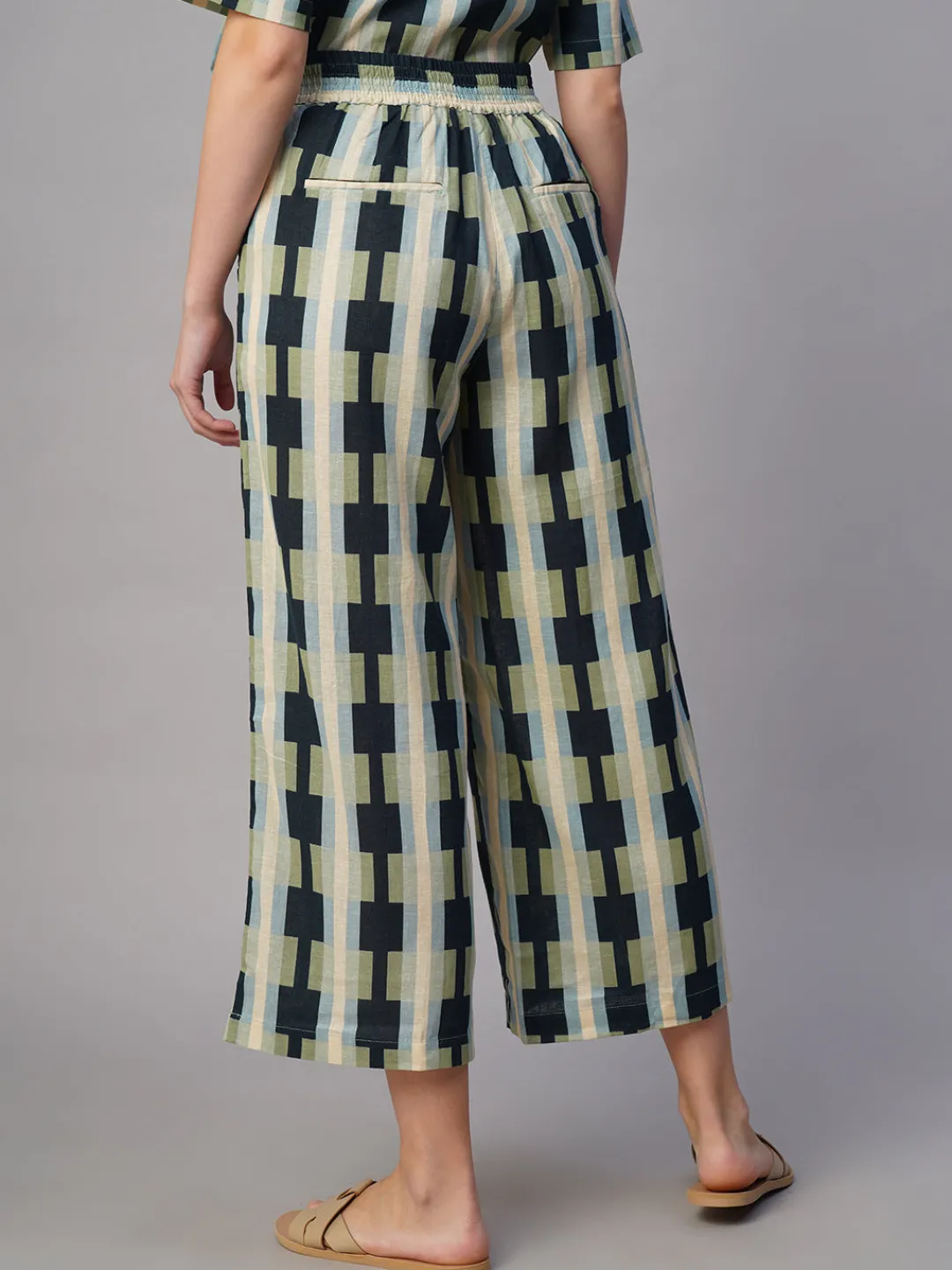 Women Cottonworld Culottes^Women's Cotton Flax Regular Fit Culotte