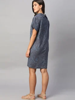 Women Cottonworld Dresses^Women's Cotton Flax Regular Fit Dress