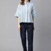 Women Cottonworld Tops & Shirts | Tops & Shirts^Women's Cotton Linen Boxy Fit Blouse
