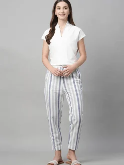 Women Cottonworld Pants | Pants^Women's Cotton Linen Regular Fit Pant