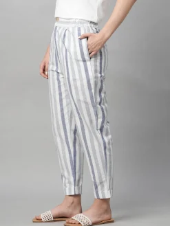 Women Cottonworld Pants | Pants^Women's Cotton Linen Regular Fit Pant