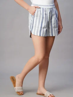 Women Cottonworld Shorts | Shorts^Women's Cotton Linen Regular Fit Shorts