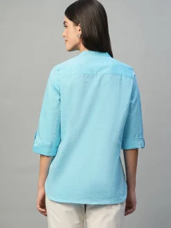 Women Cottonworld Tops & Shirts | Tops & Shirts^Women's Cotton Linen Regular Fit Blouse