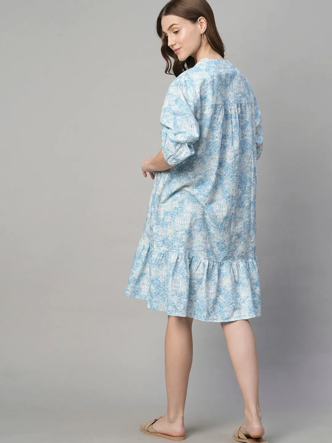 Women Cottonworld Dresses | Dresses^Women's Cotton Linen Boxy Fit Dress