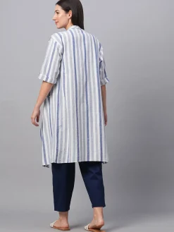 Women Cottonworld Tops & Shirts | Tops & Shirts^Women's Cotton Linen Regular Fit Shrug