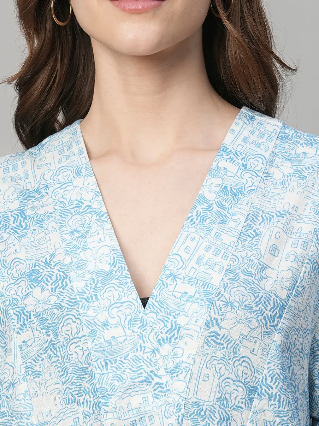 Women Cottonworld Dresses | Dresses^Women's Cotton Linen Boxy Fit Dress