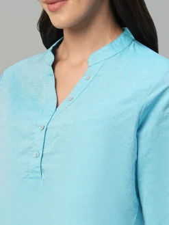 Women Cottonworld Tops & Shirts | Tops & Shirts^Women's Cotton Linen Regular Fit Blouse