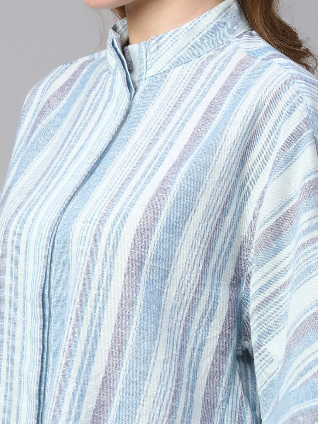 Women Cottonworld Tops & Shirts | Tops & Shirts^Women's Cotton Linen Boxy Fit Blouse