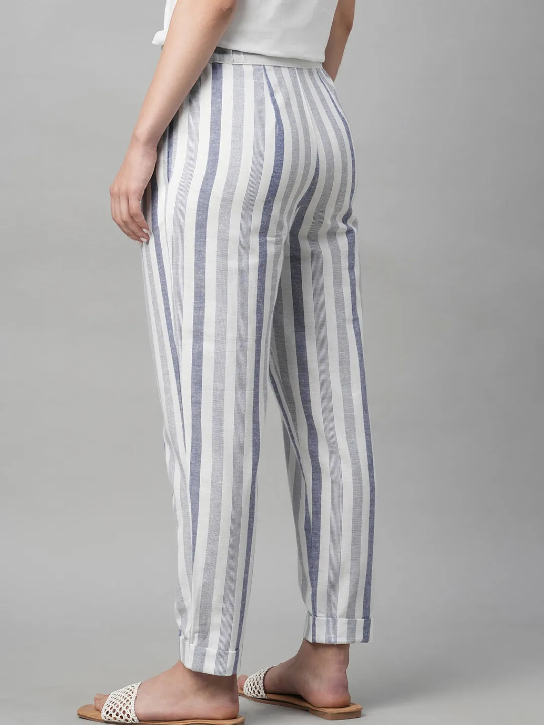 Women Cottonworld Pants | Pants^Women's Cotton Linen Regular Fit Pant