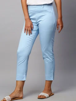 Women Cottonworld Trousers^Women's Cotton Lycra Regular Fit Pant