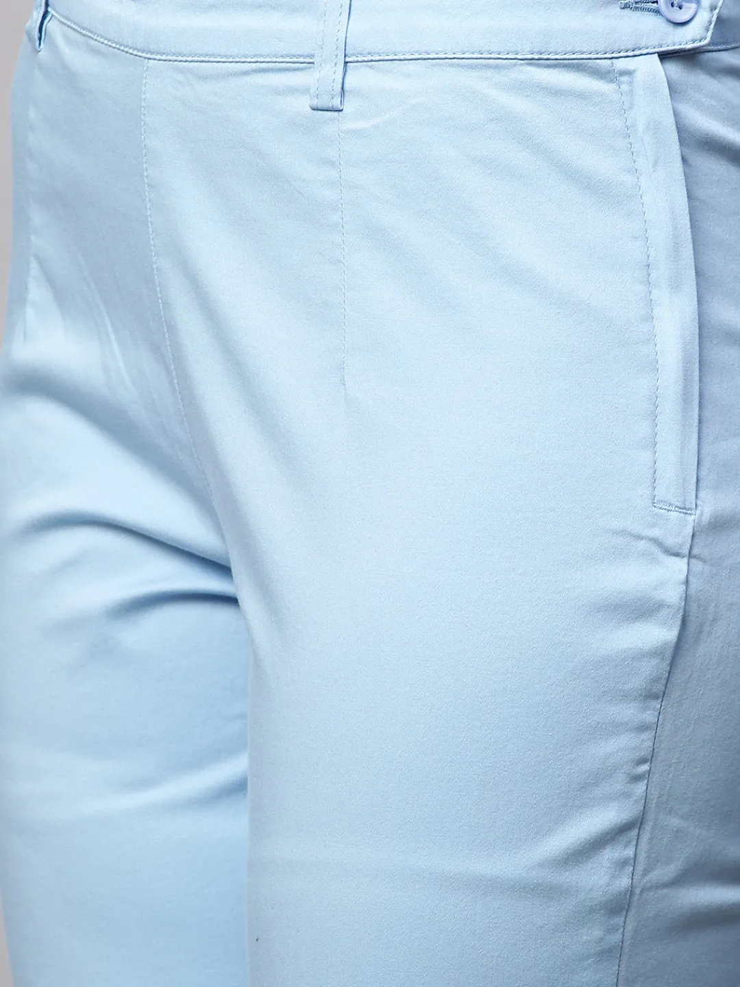 Women Cottonworld Trousers^Women's Cotton Lycra Regular Fit Pant