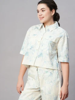 Women Cottonworld Womens Co-Ord Sets^Women's Cotton Regular Fit Blouse