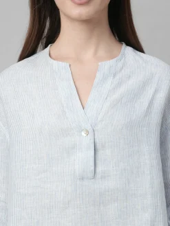 Women Cottonworld Tops & Shirts | Tops & Shirts^Women's Linen Boxy Fit Blouse