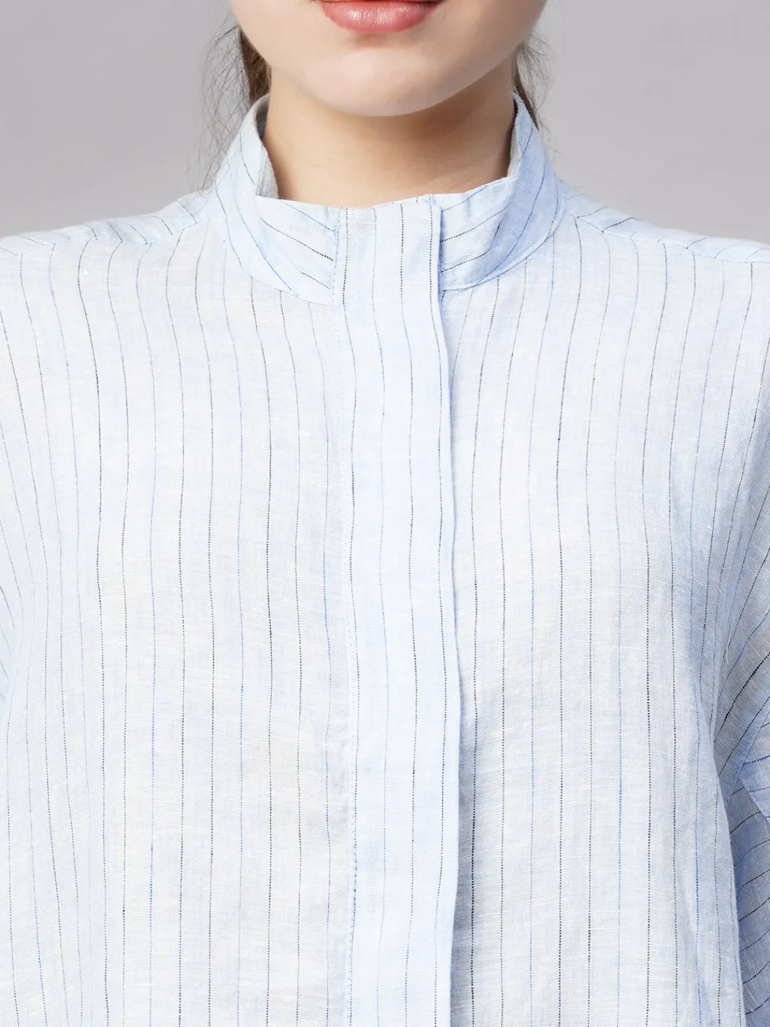 Women Cottonworld Tops & Shirts | Tops & Shirts^Women's Linen Boxy Fit Blouse