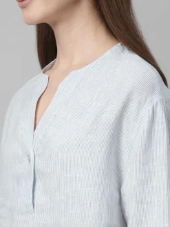 Women Cottonworld Tops & Shirts | Tops & Shirts^Women's Linen Boxy Fit Blouse