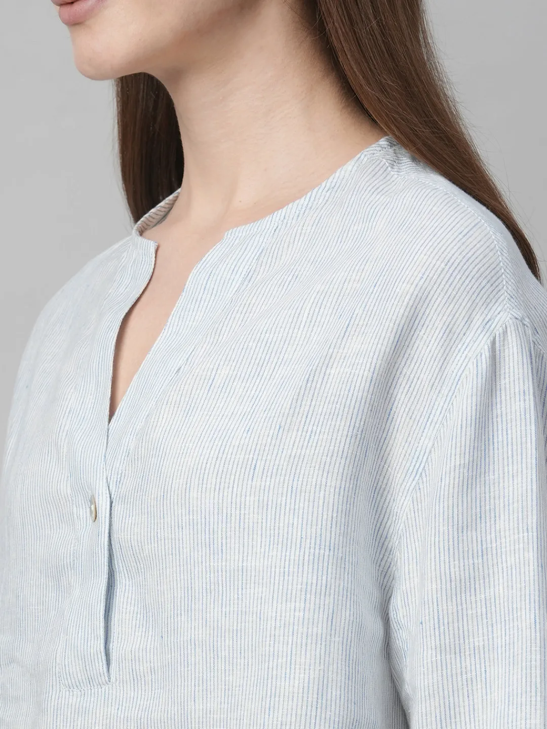 Women Cottonworld Tops & Shirts | Tops & Shirts^Women's Linen Boxy Fit Blouse