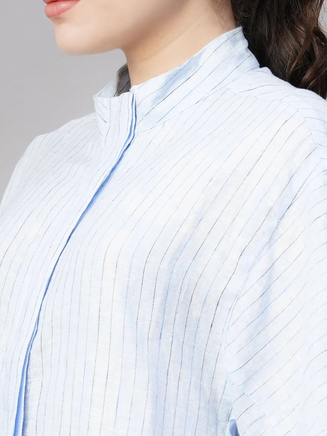 Women Cottonworld Tops & Shirts | Tops & Shirts^Women's Linen Boxy Fit Blouse