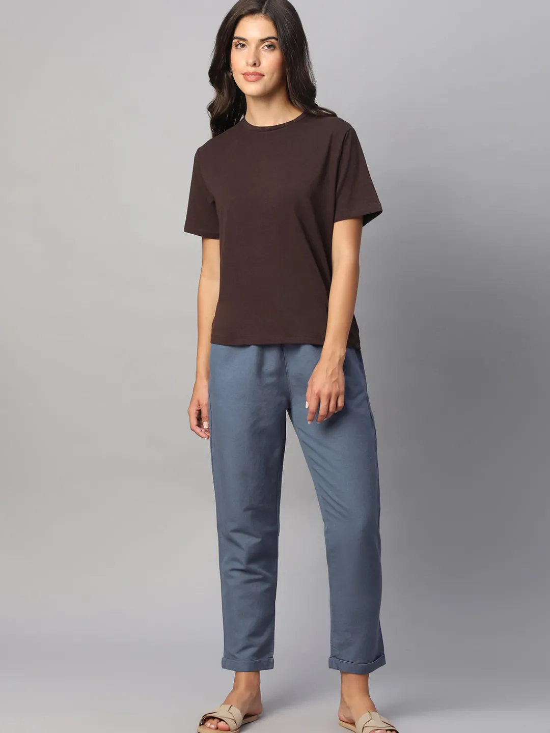 Women Cottonworld Pants | Pants^Women's Linen Cotton Regular Fit Pant