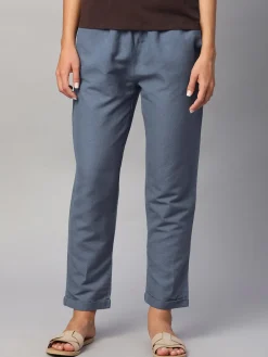 Women Cottonworld Pants | Pants^Women's Linen Cotton Regular Fit Pant