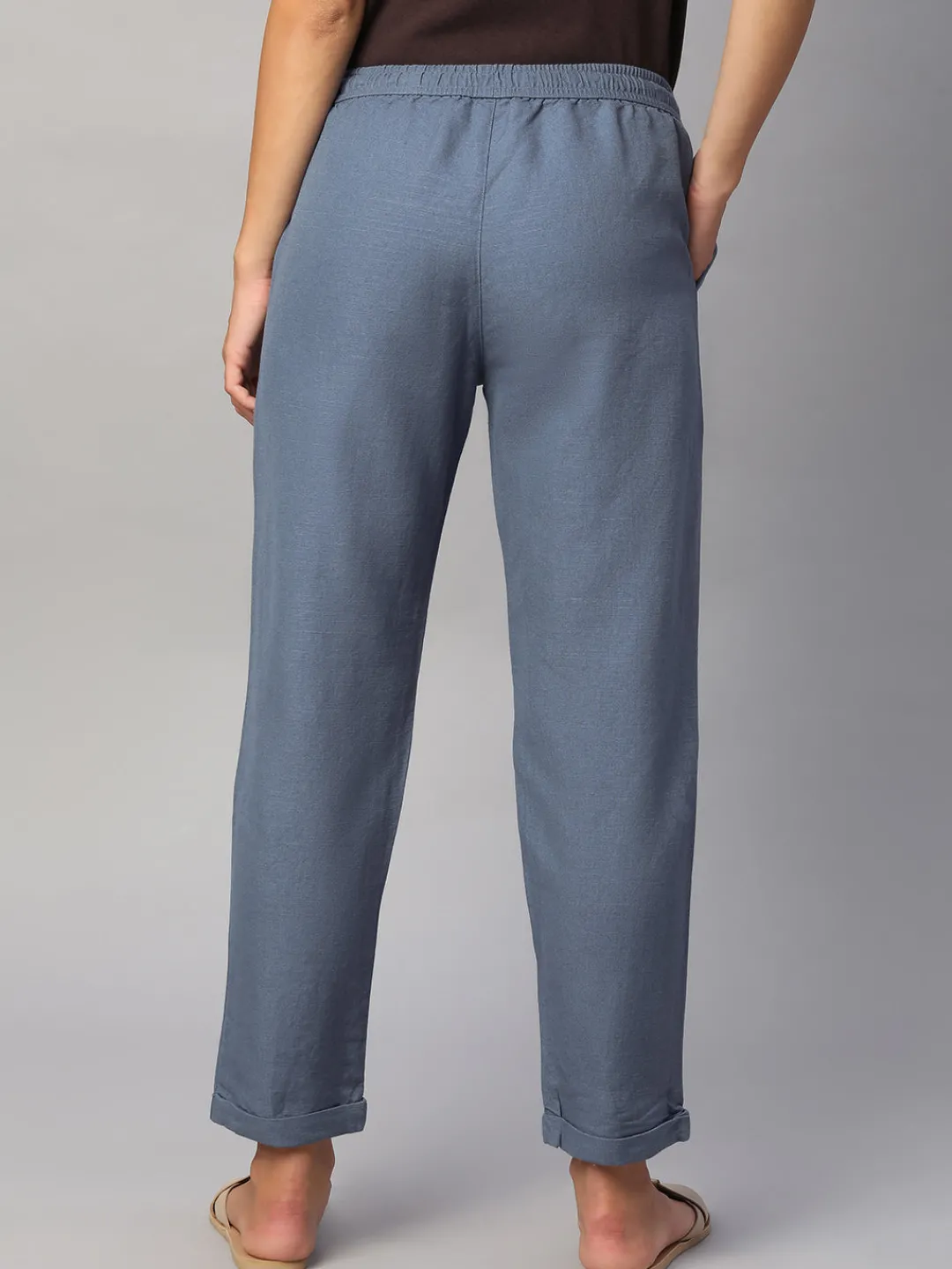 Women Cottonworld Pants | Pants^Women's Linen Cotton Regular Fit Pant