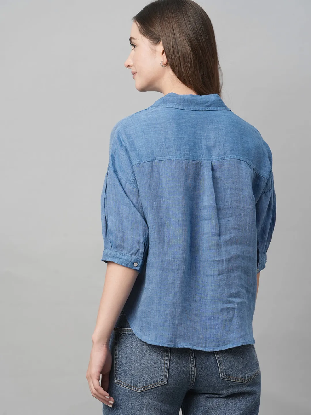 Women Cottonworld Tops & Shirts | Tops & Shirts^Women's Linen Loose Fit Blouse