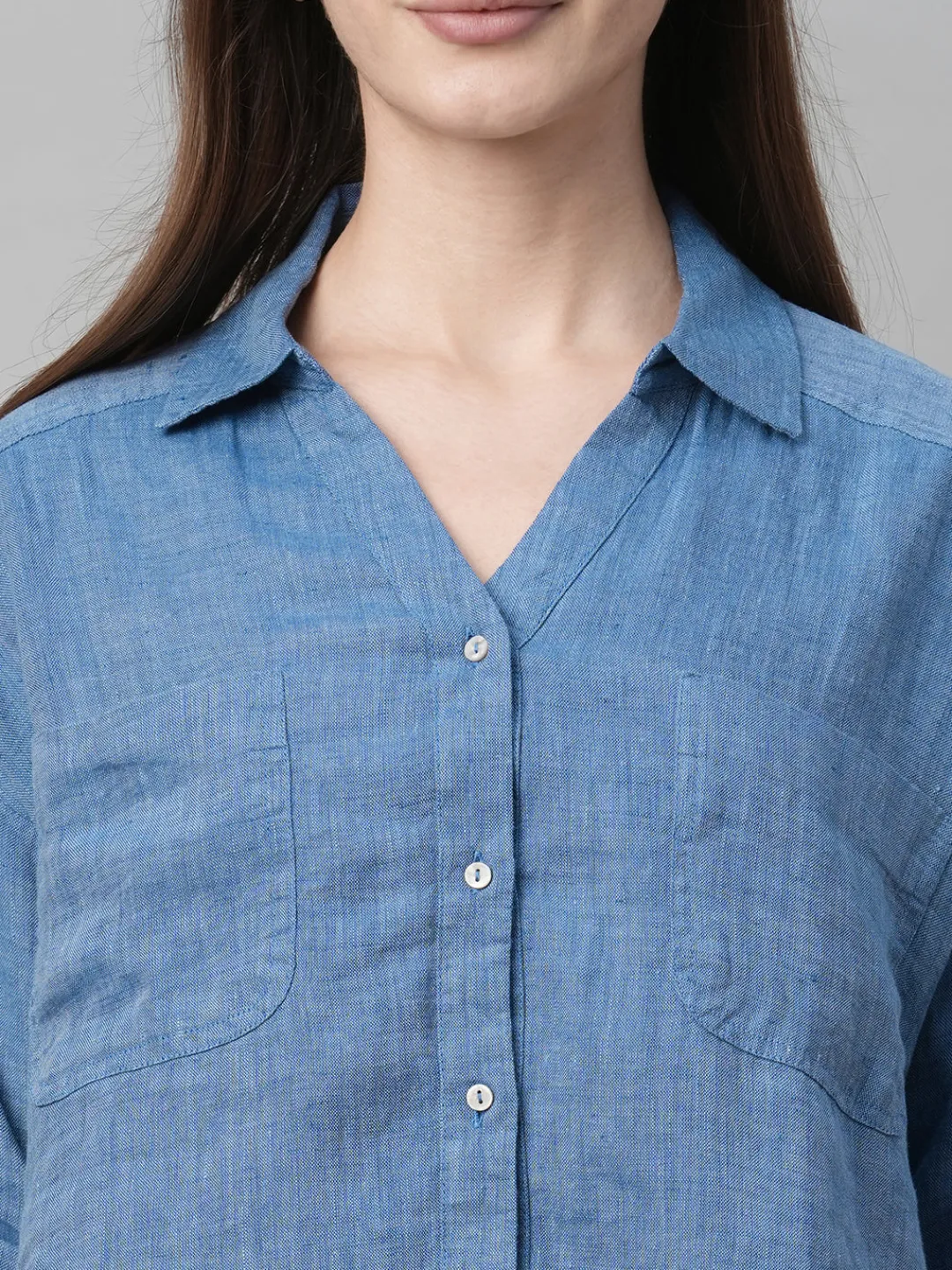 Women Cottonworld Tops & Shirts | Tops & Shirts^Women's Linen Loose Fit Blouse